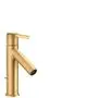 AXOR-HG-AXOR-Starck-Einhebel-Waschtischmischer-100-CoolStart-mit-Hebelgriff-und-Zugstangen-Ablaufgarnitur-Brushed-Brass-10007950 gallery number 1